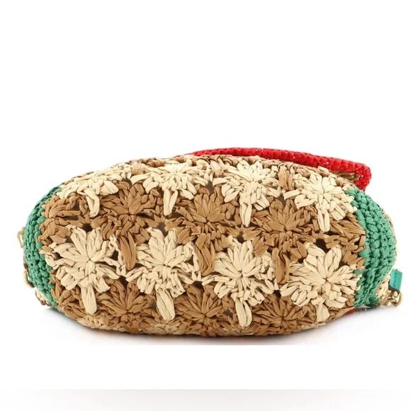 Auth Gucci GG Marmont Azalea Calfskin Crotchet Raffle Flower Crossbody Bag - Picture 8 of 9